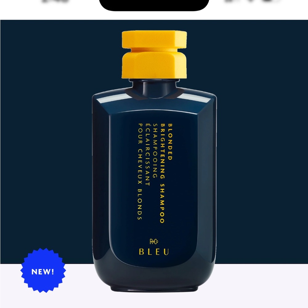R+Co Bleu Blonded Brightening Shampoo - Navy and Yellow